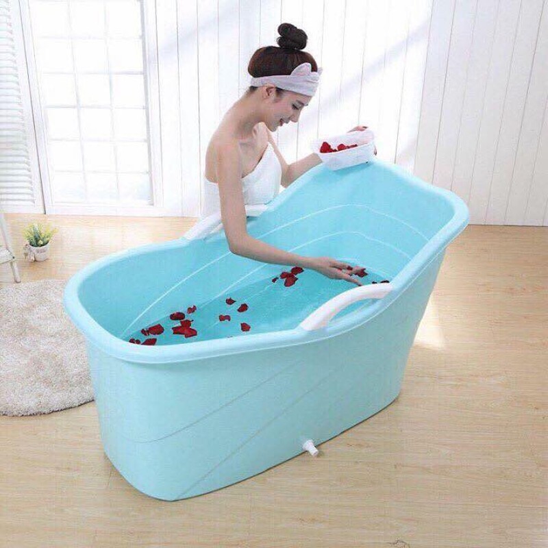 chậu tắm nhựa cho người lớn