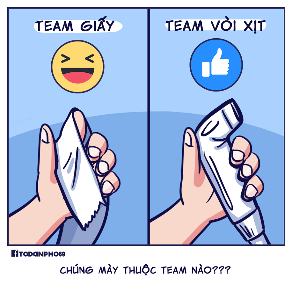 Đi vệ sinh nên chùi hay rửa