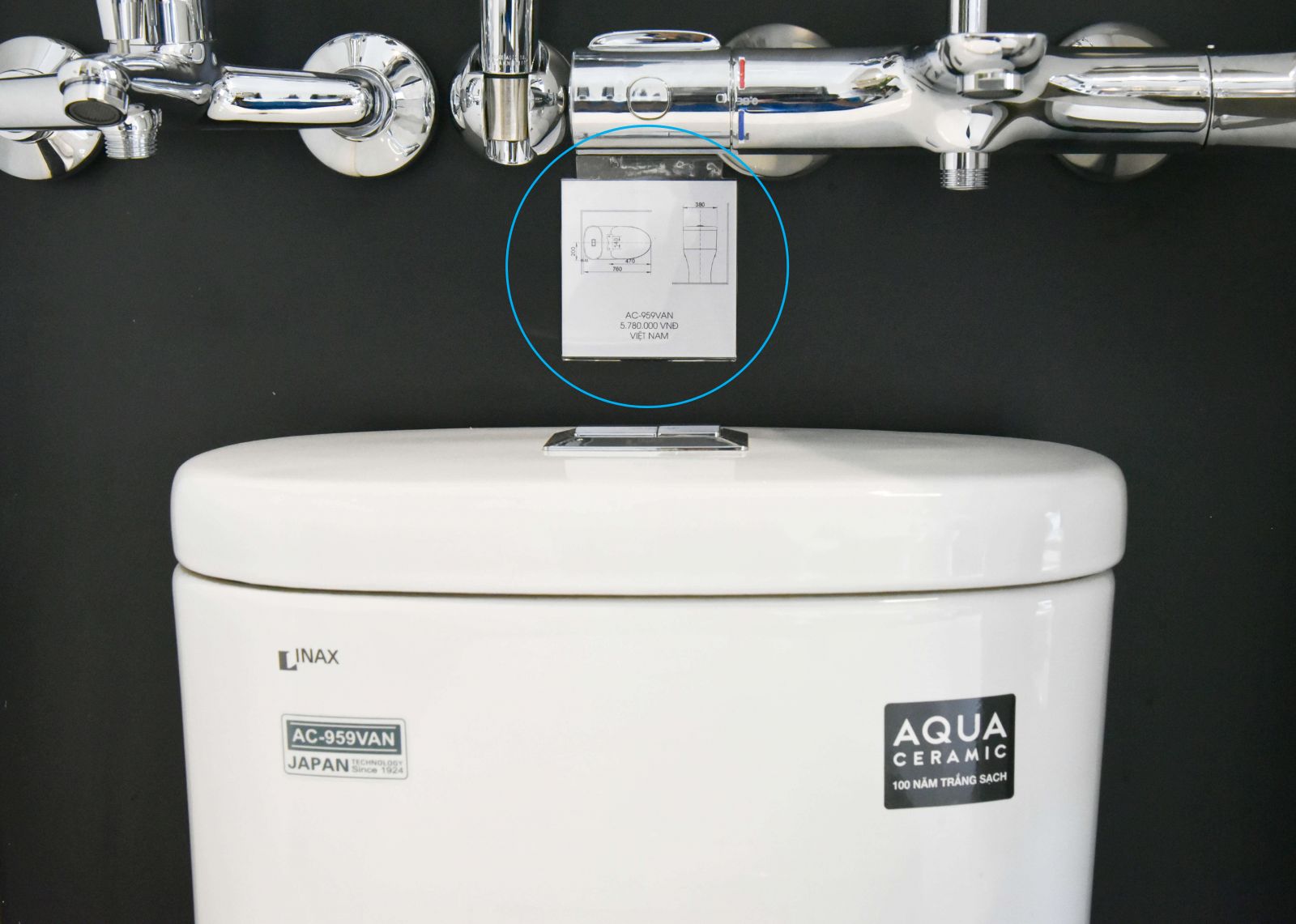 Giá bồn cầu Inax thật, Cách phân biệt thiết bị vệ sinh Inax thật giả, cách nhận biết bồn cầu inax chính hãng