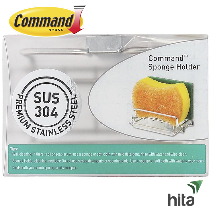 Khay đựng miếng mút rửa chén inox Command 3M mã số DAAN1C-A90084PBJ