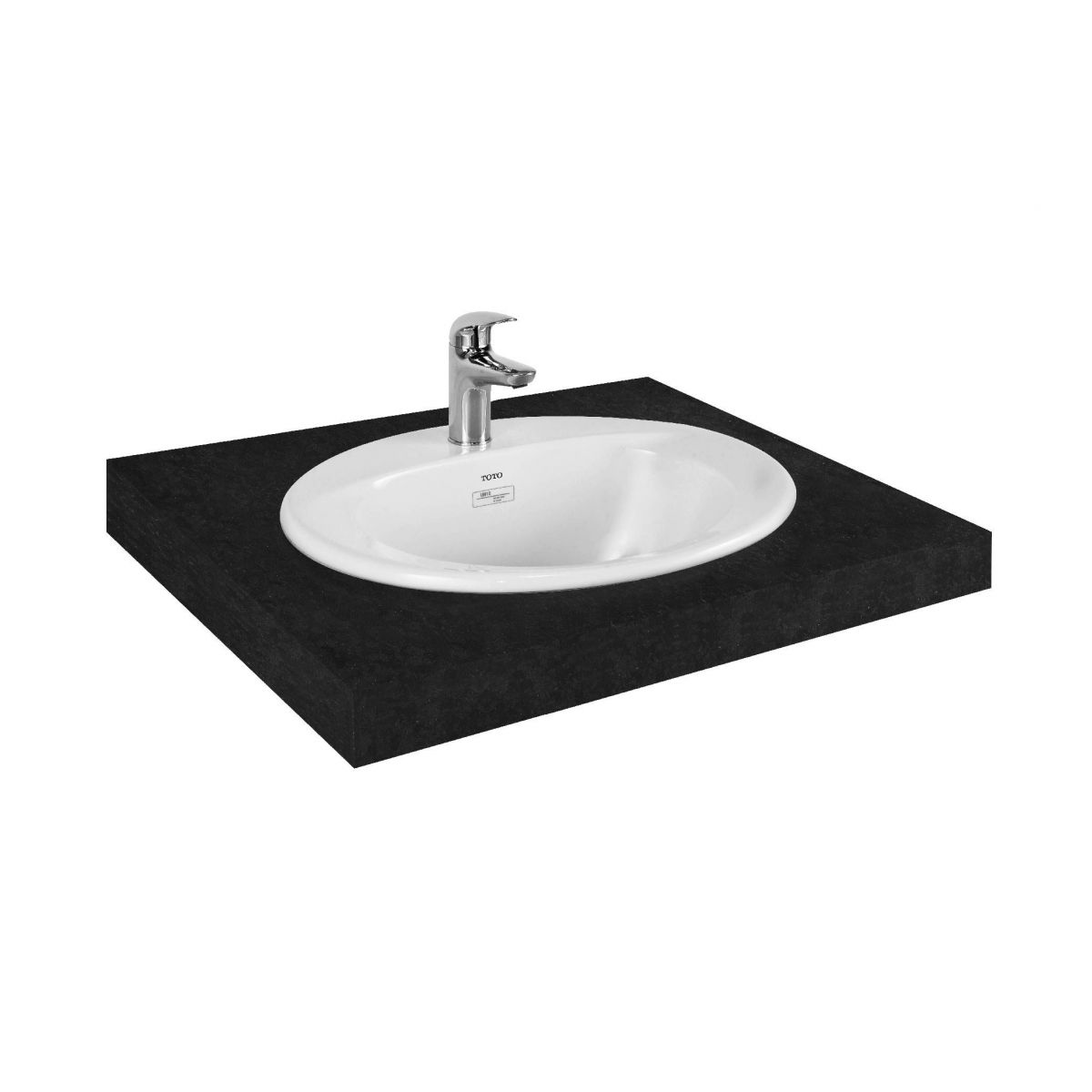 Chậu rửa mặt tròn dương vành