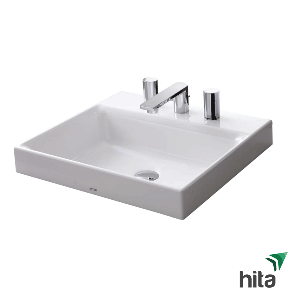 TSKT chậu rửa mặt lavabo đặt bàn 3 lỗ LT1615C