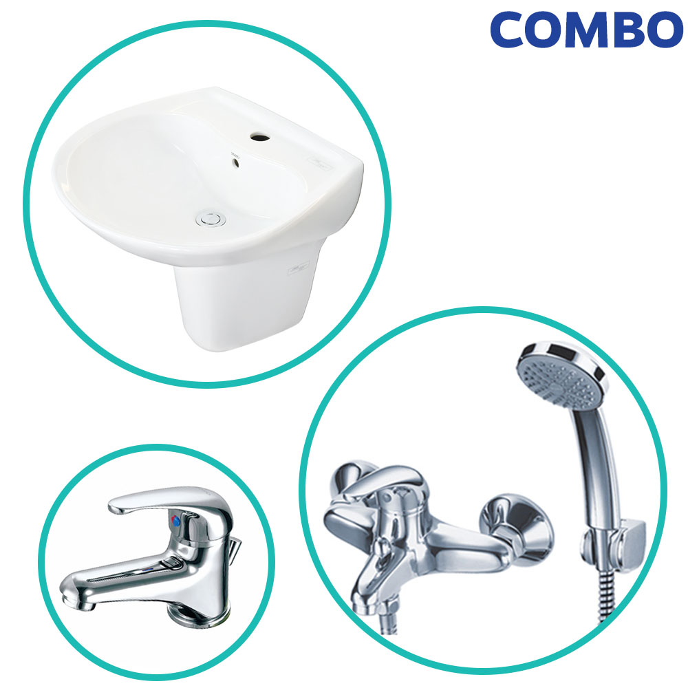 Combo trọn bộ thiết bị vệ sinh TOTO 1H19 (mã ComboTOTOO1H19)