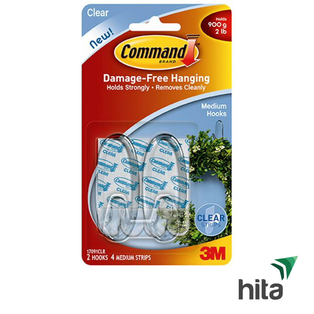 Móc dán kính Command 3M