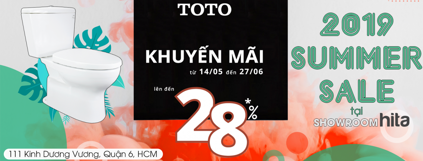 Chương trình khuyến mãi thiết bị vệ sinh TOTO hè 2019