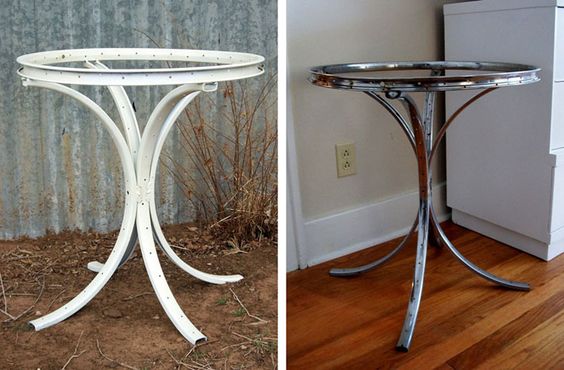 trang trí nhà từ phụ tùng xe