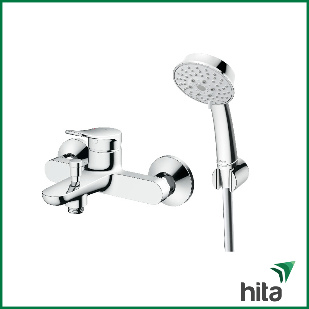 Bố trí vòi sen tắm và lavabo TOTO cho phòng tắm đẹp