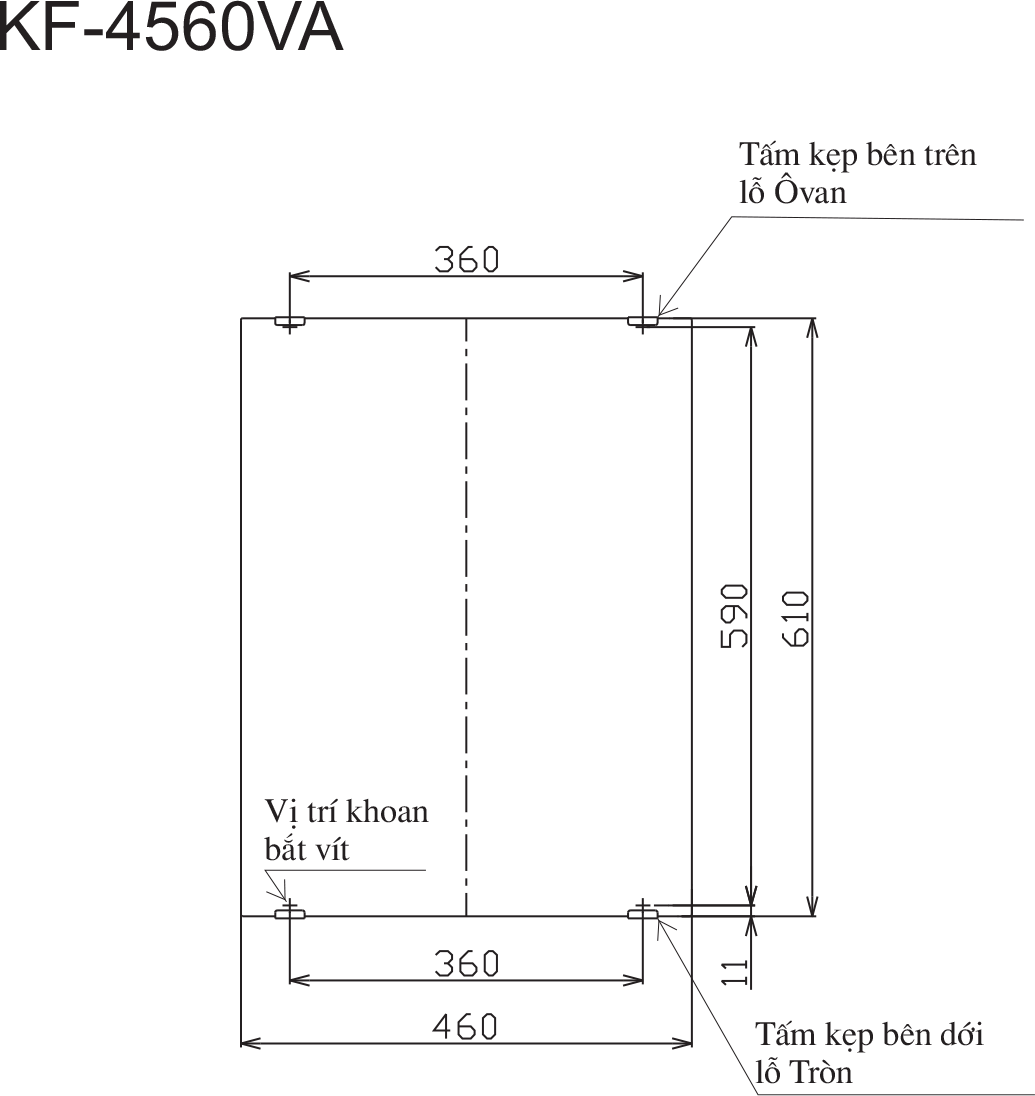 Gương tráng bạc INAX KF-4560VA (KF4560VA)