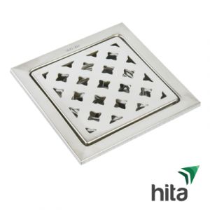 Phễu thoát sàn inox 201 HITA 120x120 Fi 60