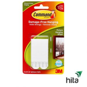 Miếng dán treo tranh 5.4kg vỉ 4 Command-3M