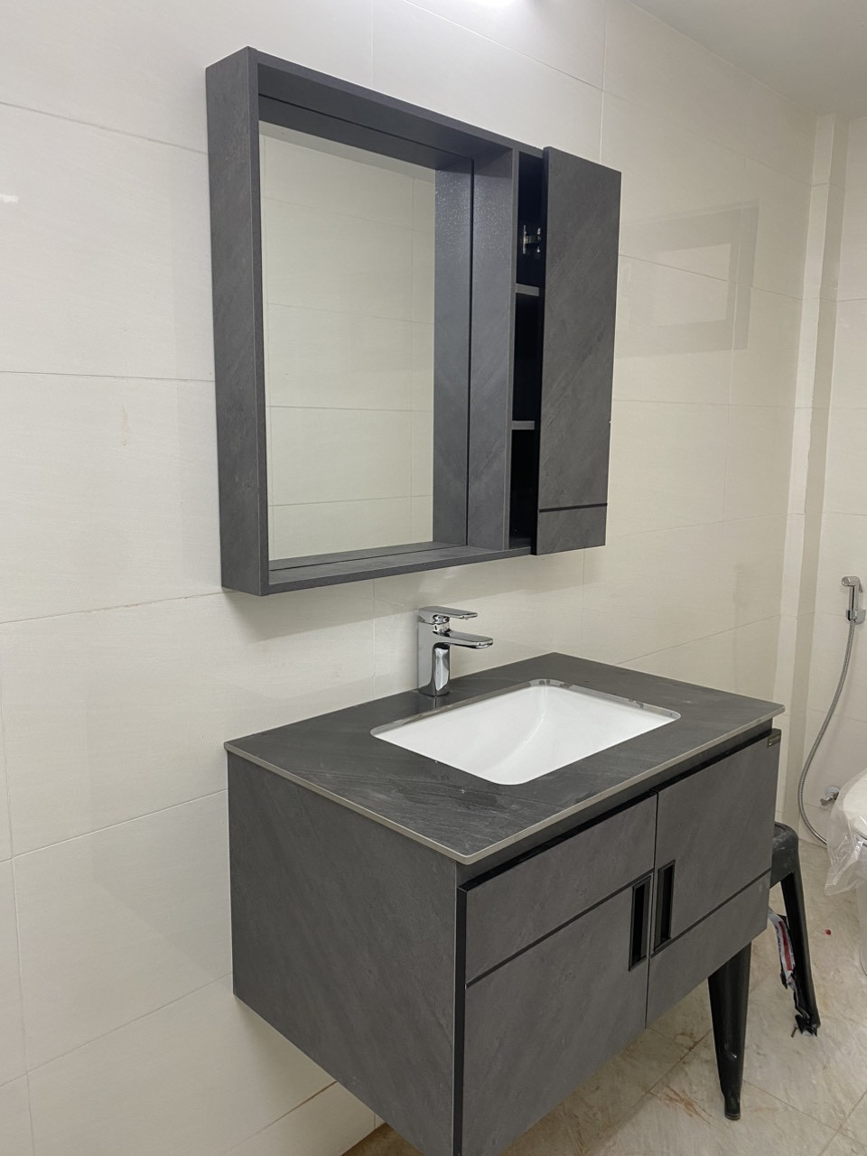 Đánh giá sản phẩm Bộ tủ chậu và tủ gương size 800mm MOWOEN MW6936-80