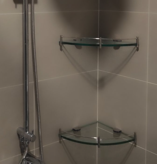 Đánh giá sản phẩm Kệ kiếng góc cường lực inox 304 Tovashu GV