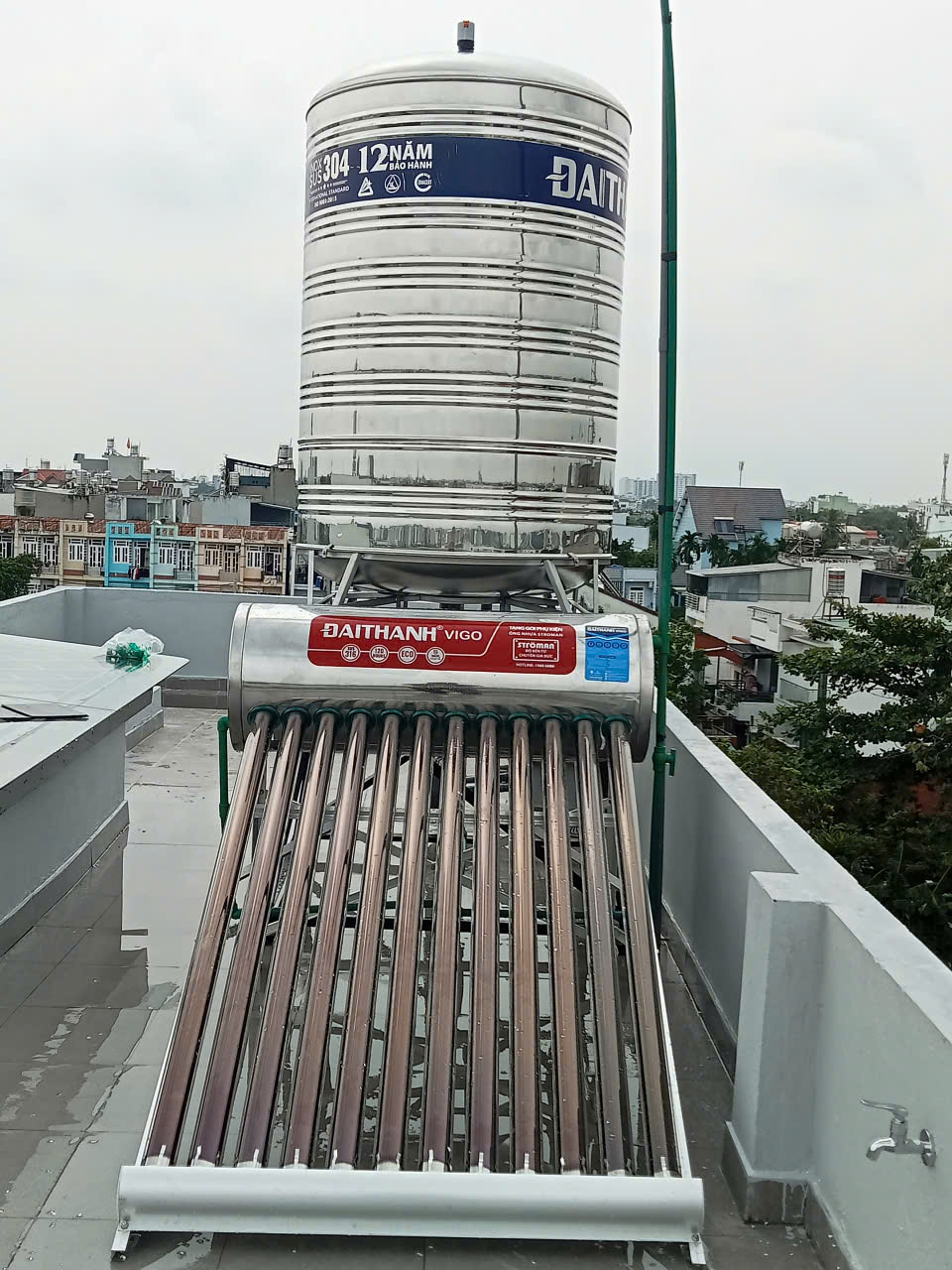Đánh giá sản phẩm Bồn nước inox Đại Thành 2000L đứng SUS 304