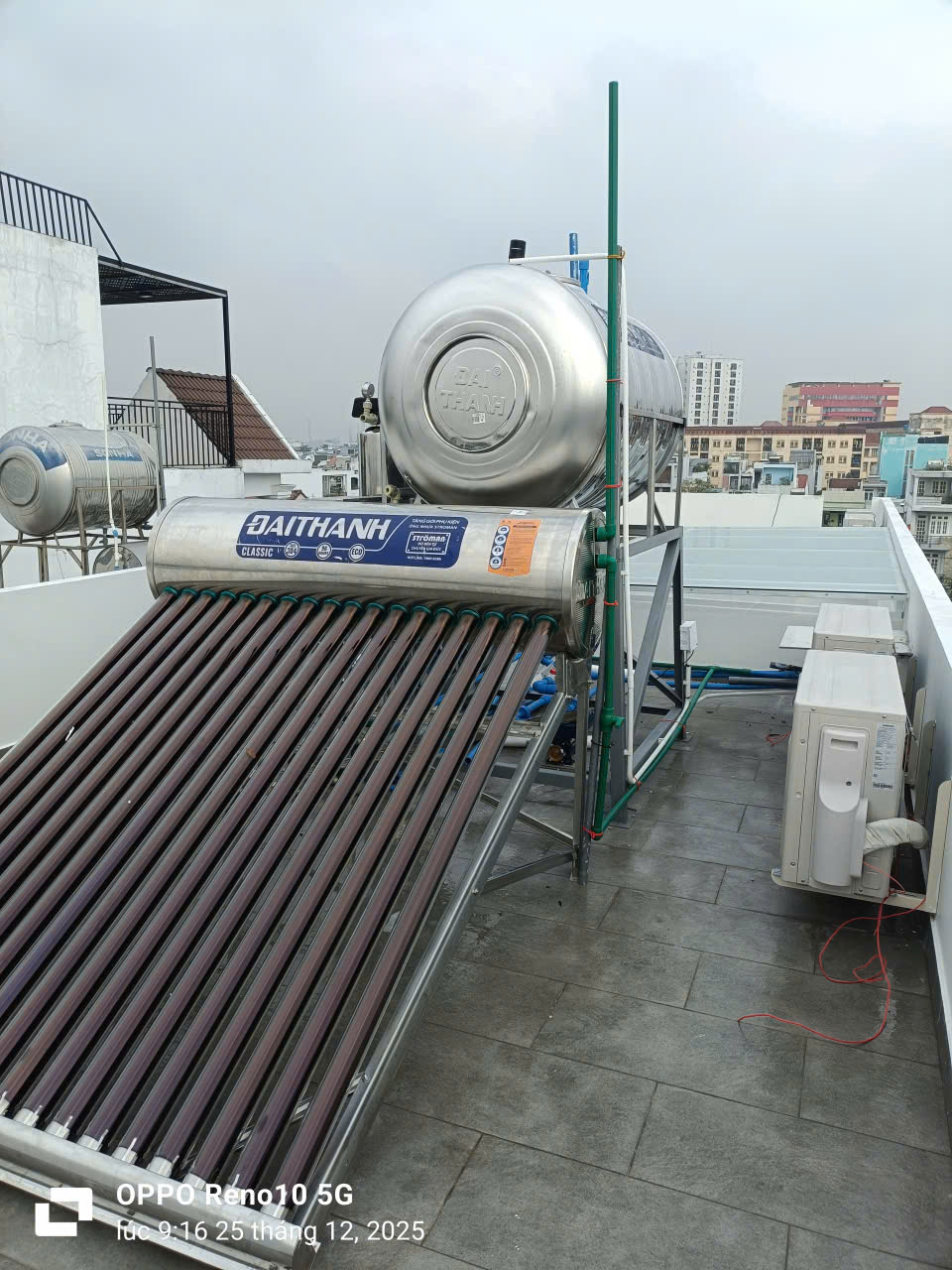 Đánh giá sản phẩm Máy nước nóng năng lượng mặt trời Đại Thành Inox 304 ống 58