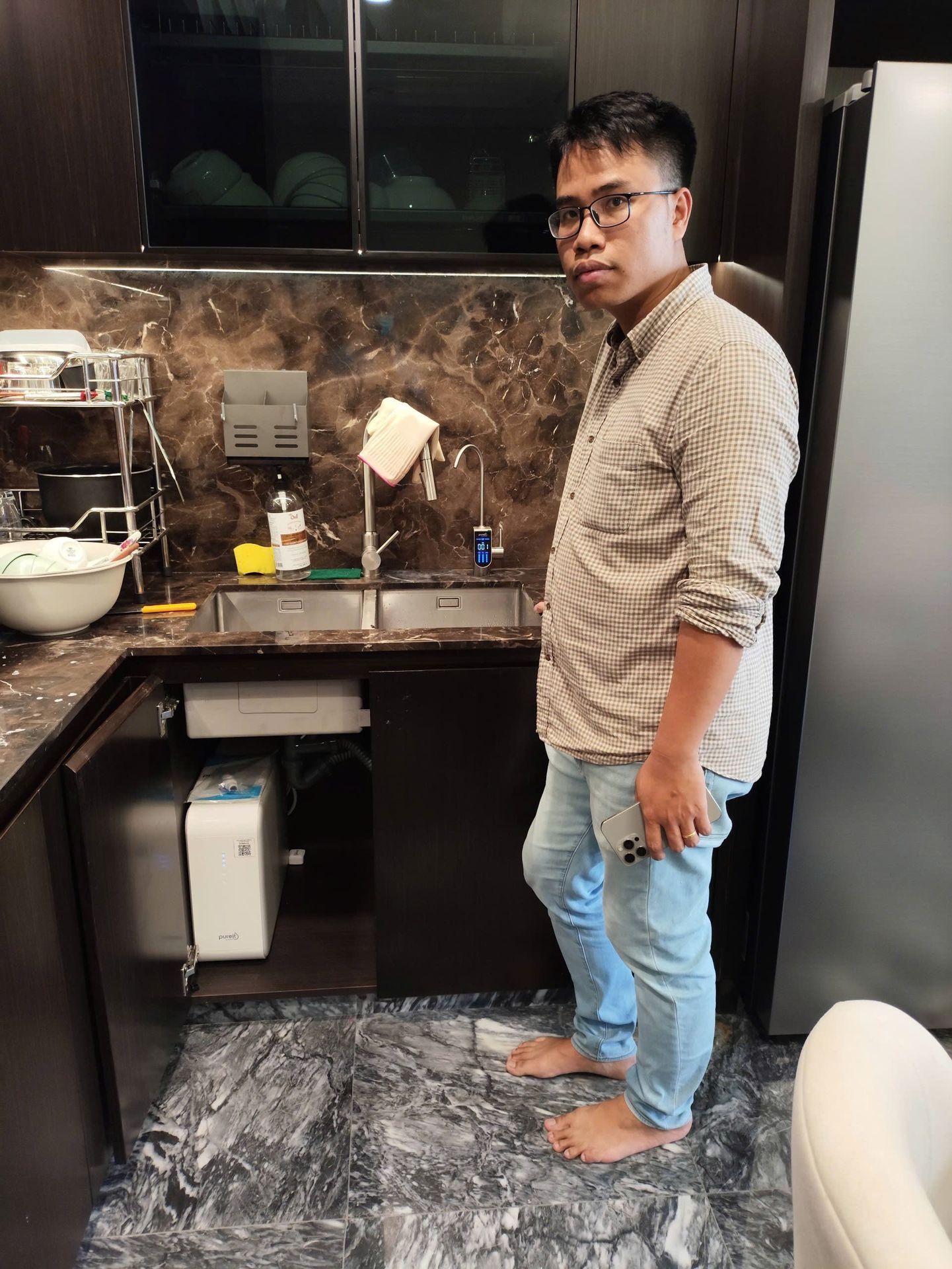 Đánh giá sản phẩm Máy Lọc Nước Âm Tủ Bếp Unilever Pureit DELICA UR5840 (công suất lọc 18000L)