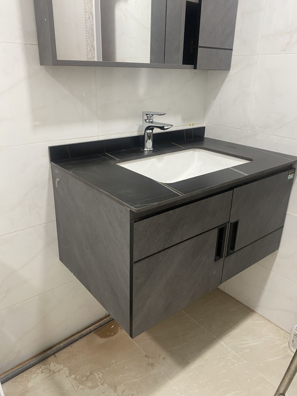 Đánh giá sản phẩm Bộ tủ chậu và tủ gương size 800mm MOWOEN MW6936-80