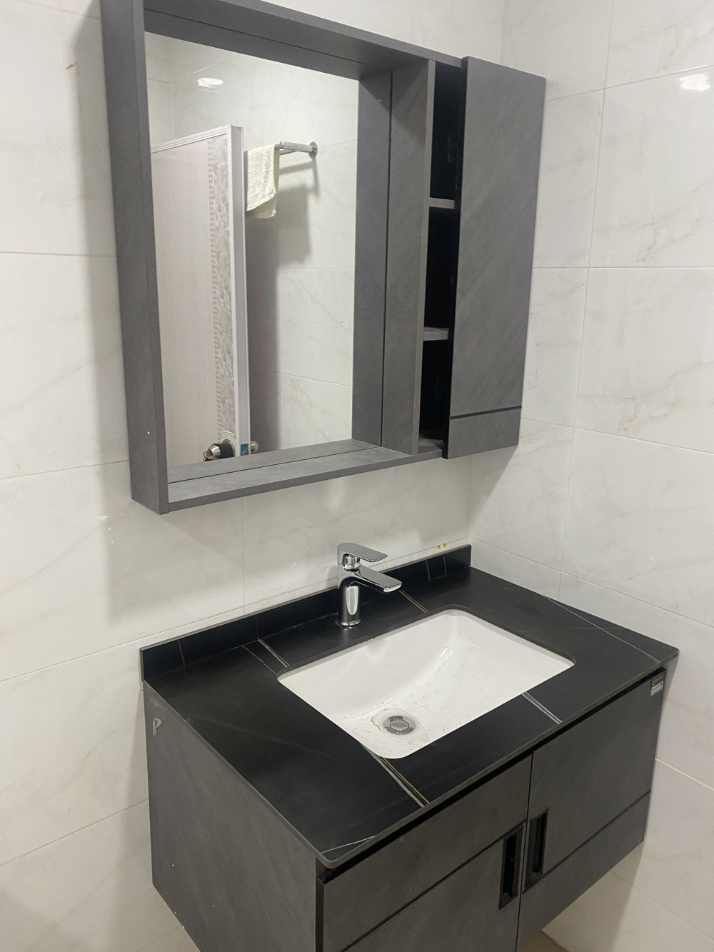 Đánh giá sản phẩm Bộ tủ chậu và tủ gương size 800mm MOWOEN MW6936-80