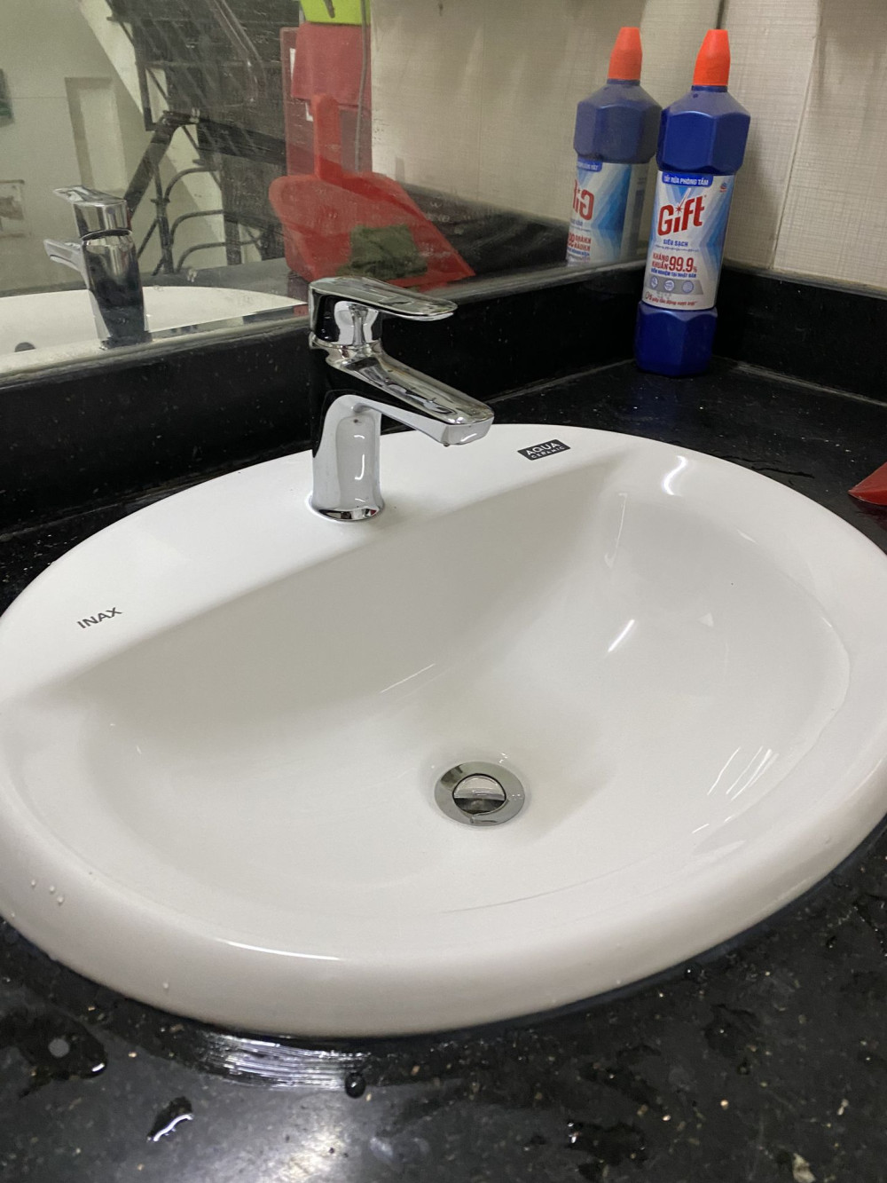 Đánh giá sản phẩm Chậu lavabo dương vành INAX AL-2395V (AL2395V) (AL-2395VFC) men Aqua Ceramic