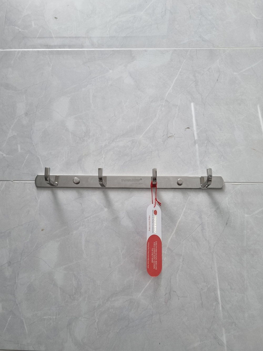 Đánh giá sản phẩm Móc áo vuông 4 móc inox 304 Tovashu MI4/5/6