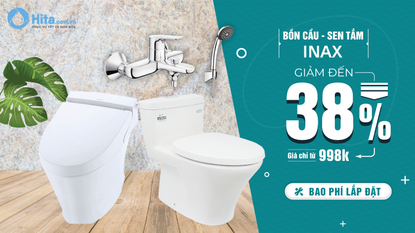 Hita bao phí lắp đặt khi mua thiết bị vệ sinh TOTO INAX tháng 10 này!