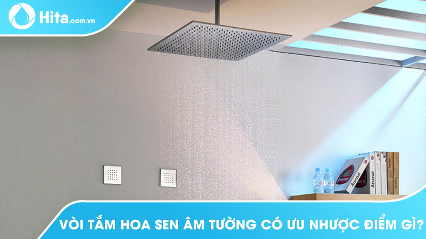 Vòi sen tắm âm tường có những ưu nhược điểm gì?