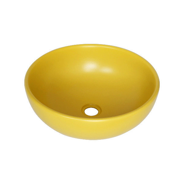 Chậu lavabo đặt bàn Kanly tròn sứ màu SU51