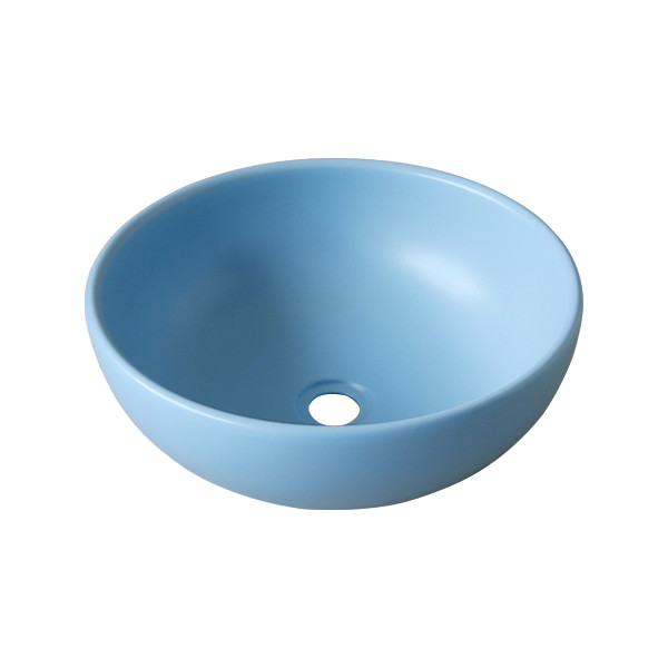 Chậu lavabo đặt bàn Kanly tròn sứ màu SU51