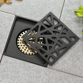 Phễu thoát sàn Foxaaron màu đen HP-8002-18