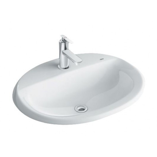 Chậu lavabo dương vành INAX L-2395V (L2395V) (L-2395VFC)