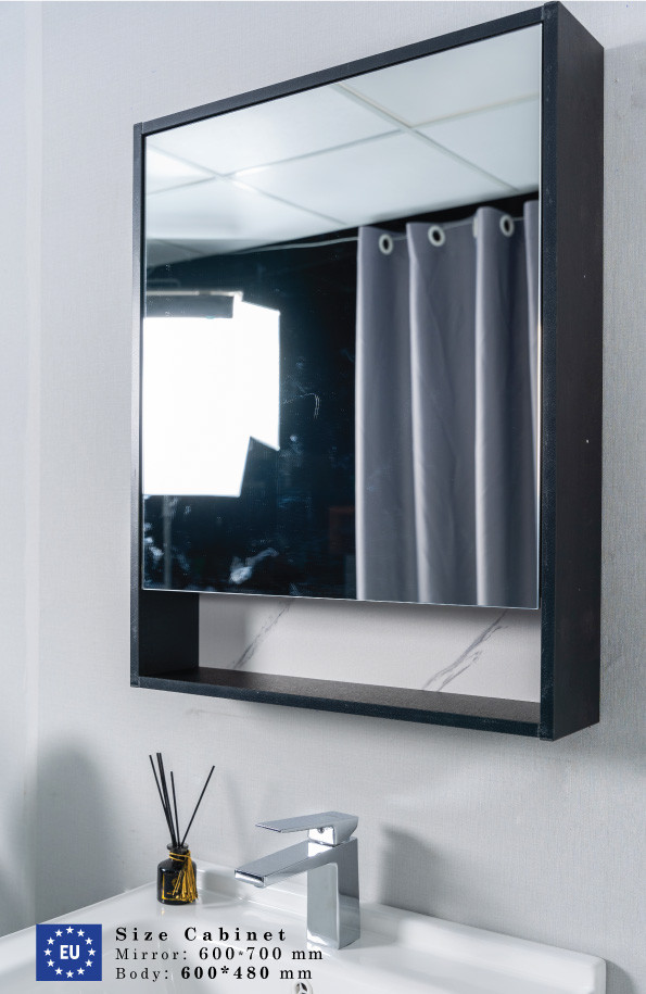 Bộ tủ chậu và tủ gương size 600mm MOWOEN MW6953-60