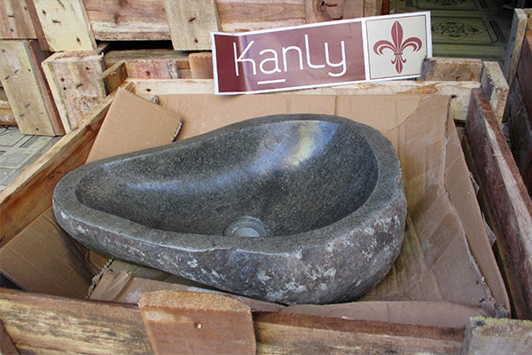 Chậu lavabo đặt bàn Kanly đá cuội MAR15i