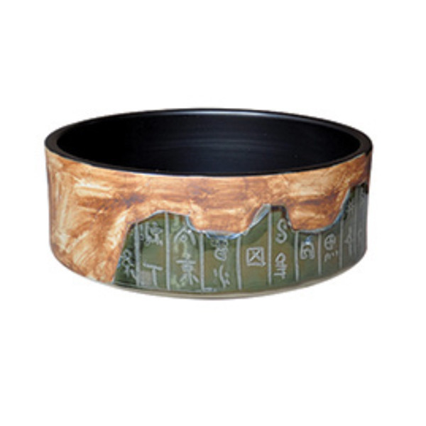 Chậu lavabo đặt bàn Kanly sứ hoa văn SU116