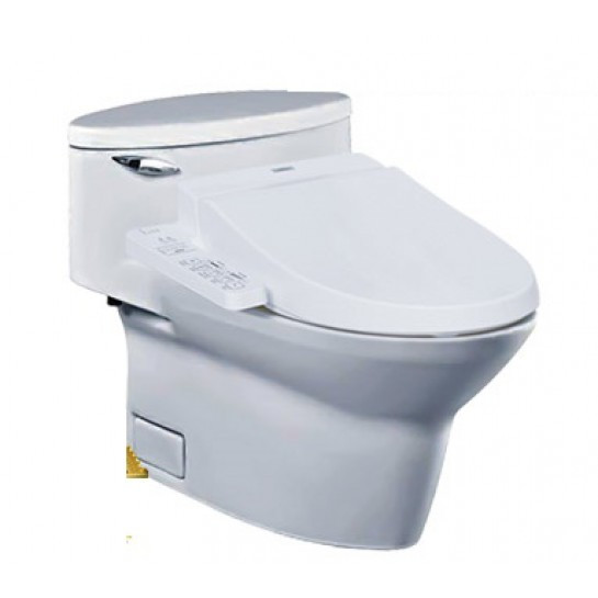 Bồn cầu 1 khối nắp rửa điện tử C2 TOTO MS904W7
