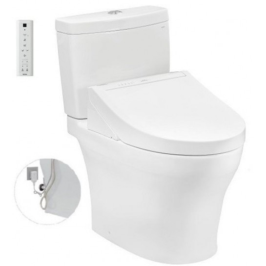 Bồn cầu TOTO CS769DRW14 2 khối nắp điện tử Washlet C5 TCF24410AAA