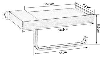 Móc treo giấy bằng đồng Kanly GCK33