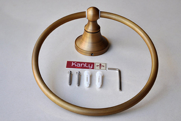 Vòng treo khăn bằng đồng Kanly GCK02