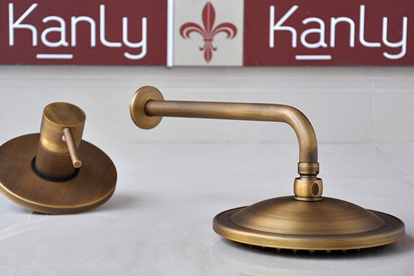 Bộ sen tắm âm tường nóng lạnh bằng đồng Kanly GCS71