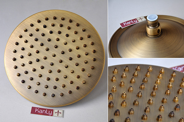 Bộ sen tắm âm tường nóng lạnh bằng đồng Kanly GCS71