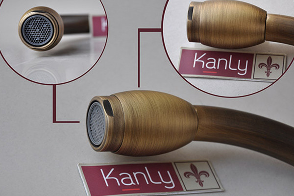 Vòi rửa bát nóng lạnh bằng đồng Kanly GCC01