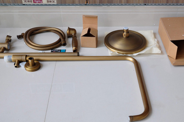 Bộ sen tắm cây đứng nóng lạnh bằng đồng Kanly GCS05