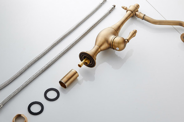 Vòi rửa bát nóng lạnh bằng đồng Kanly GCC06