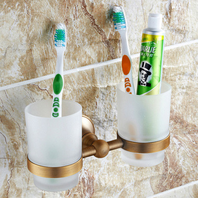 Giá để cốc đôi bằng đồng Kanly GCK08