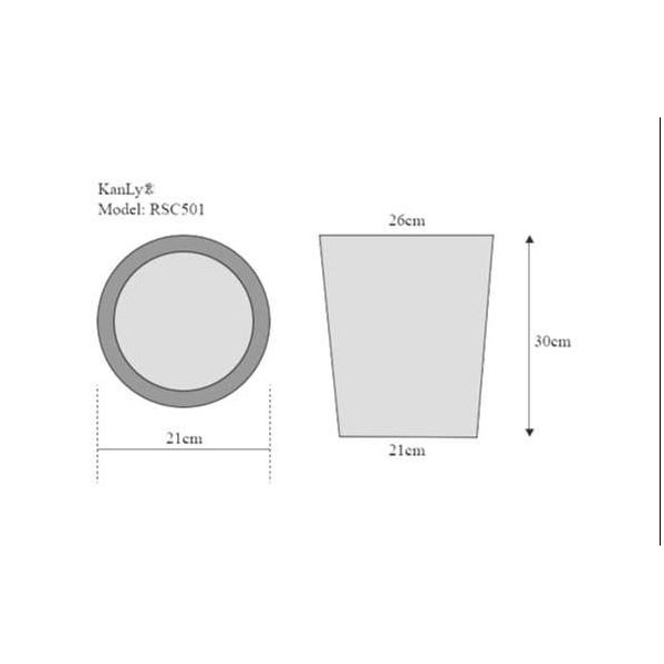 Thùng rác khách sạn Kanly RSC501
