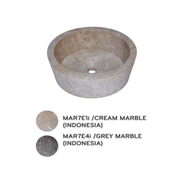 Lavabo Kanly đá marble tự nhiên MAR7E1i
