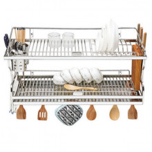 Kệ sóng chén 9 tấc bắt vít (kết hợp 4 trong 1) có khay U9XC2