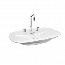 Chậu rửa lavabo đặt bàn INAX AL-S640V (ALS640V) (AL-S640VFC) men Aqua Ceramic