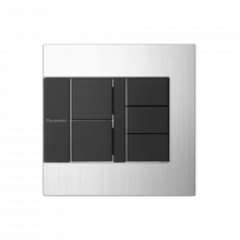 Bộ 5 công tắc 2 chiều có đèn báo dòng GEN-X Panasonic WTEGP55582S-1-G