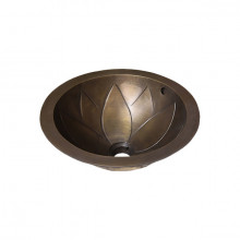 Chậu lavabo đặt bàn Kanly bằng đồng đúc GCL02