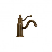 Vòi chậu thân thấp nóng lạnh bằng đồng Kanly GCV08