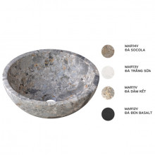 Chậu lavabo đặt bàn Kanly đá Marble tự nhiên MAR1